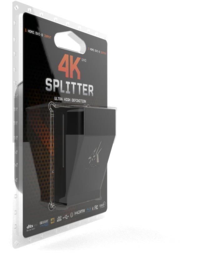 HDfury Splitter 4K UHD – HDMI rozbočovač 1 vstup / 2 výstupy