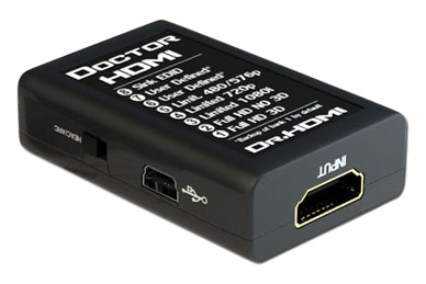 Spodní strana Dr HDMI s přehledem bank, portem Mini-USB a vstupem HDMI