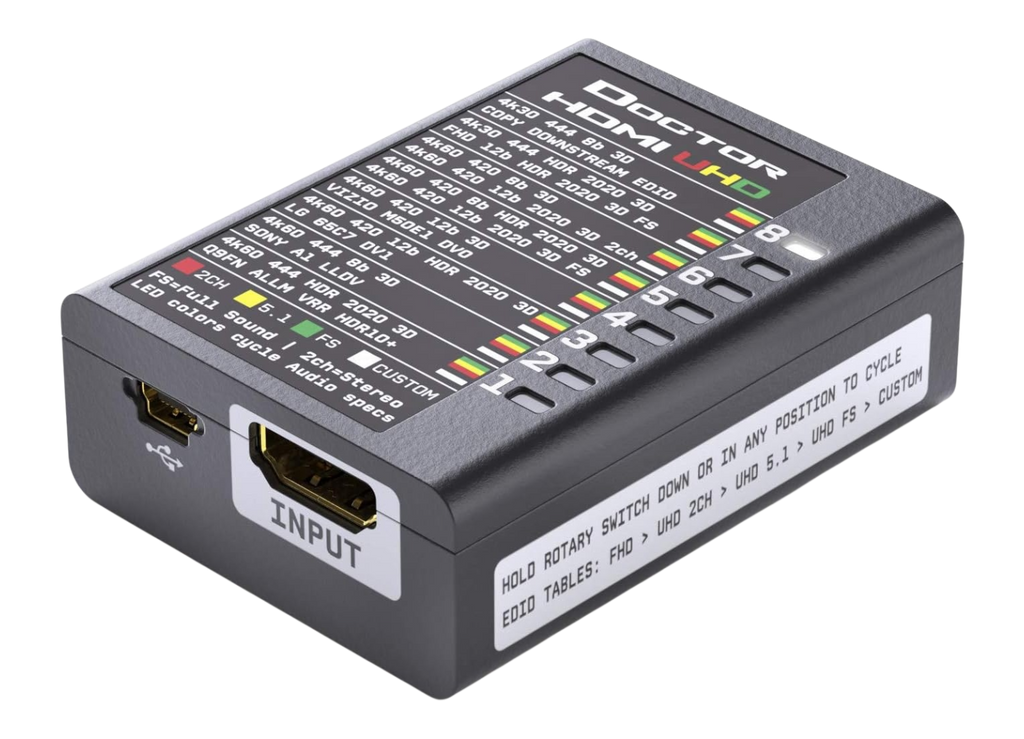HDfury Dr HDMI 4K, EDID manažer 18Gbps a emulátor HDMI velikosti krabičky od sirek