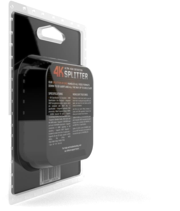 HDfury Splitter 4K UHD – HDMI rozbočovač 1 vstup / 2 výstupy