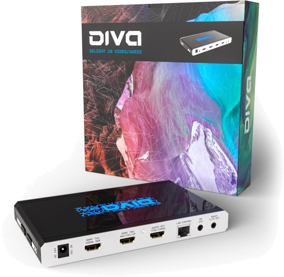 HDfury Diva 4K 18Gbps HDMI matice a audio extraktor
